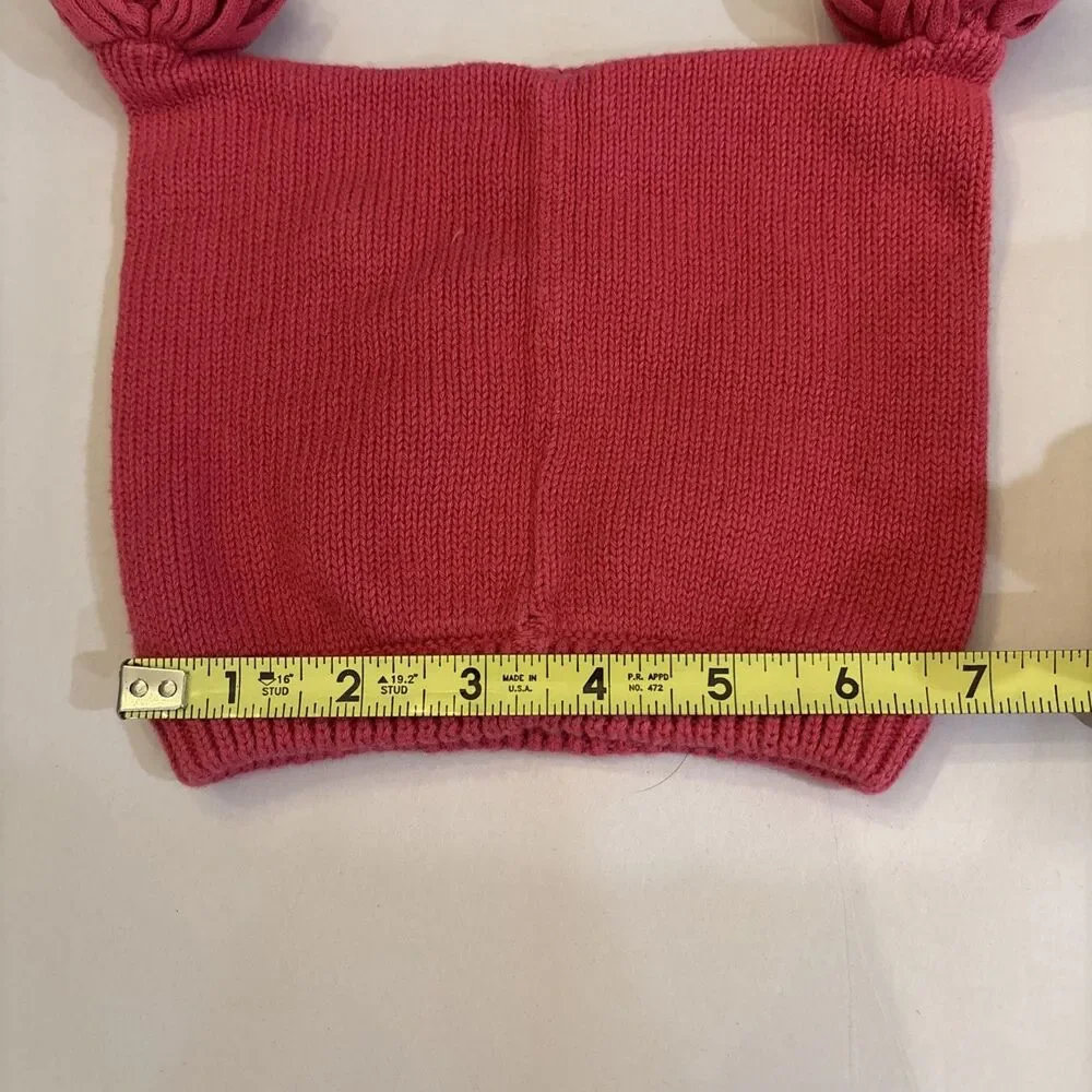 Gymboree Fall Homecoming Owl Pink Sweater Knit Hat 12-24M Cute!  RARE HTF **READ